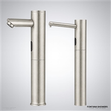 Brushed nickel touchless set