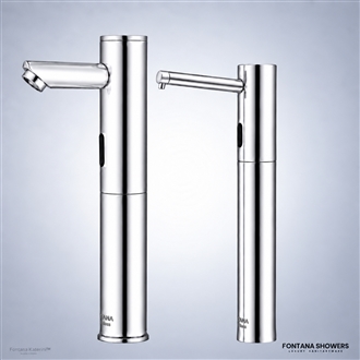 Chrome touchless faucet pair