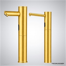 Gold touchless faucet set