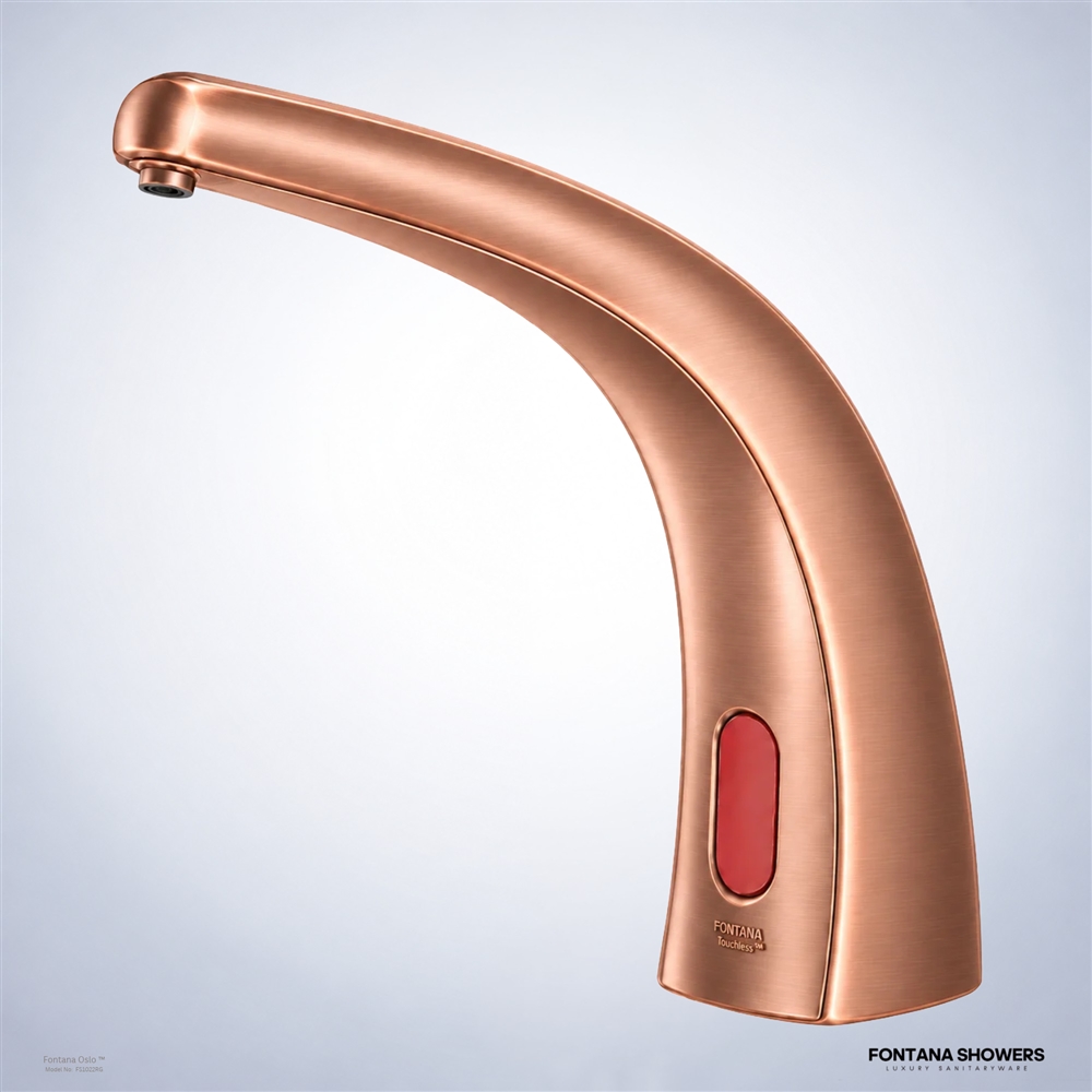 Rose gold sensor soap dispenser