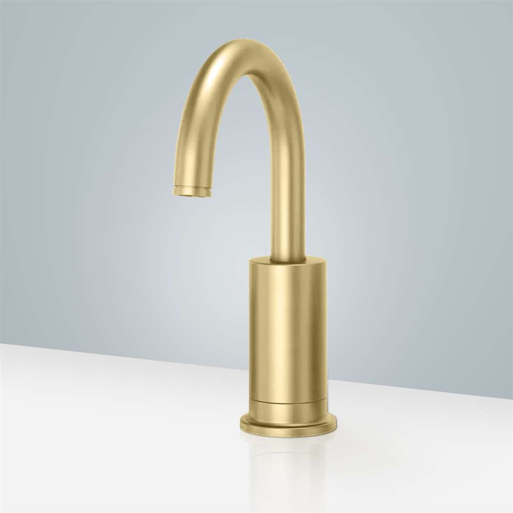 Fontana Rennes Automatic Brushed Gold Motion Sensor Faucet commercial sensor faucet, product code FS1023