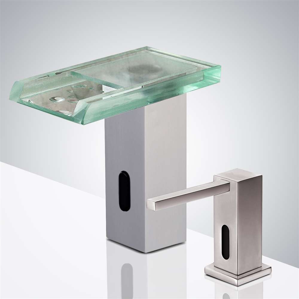Fontana Sensor Faucet with Matching Dispenser