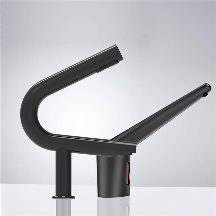 Fontana Commercial Automatic Touchless Sensor Faucet with Hand Dryer & Matching Automatic Soap Dispenser for Restrooms in Oil Rubbed Bronze