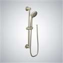 Brushed Nickel Handheld Round Shower 1-Spray Handheld Shower and Stylish Finish