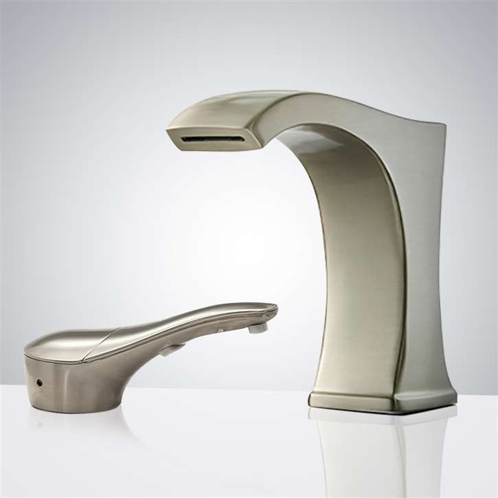 Fontana Commercial Smart Infrared Automatic Motion Sensor Faucet with Matching Soap Dispenser in Chrome