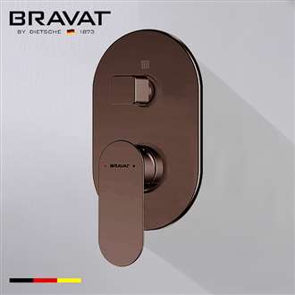 Bravat Shower Valve Mixer 2-Way Concealed Wall Mounted In Light Oil Rubbed Bronze