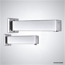 Fontana Wall Mounted Commercial Automatic Sensor Faucet in Chrome