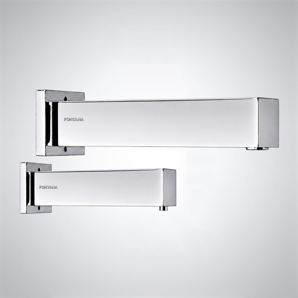 Fontana Wall Mounted Commercial Automatic Sensor Faucet in Chrome