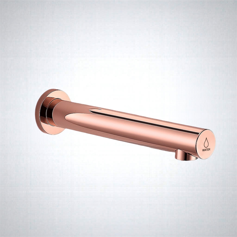 Fontana OptimaTap Rose Gold Wall Mounted Touchless Faucet