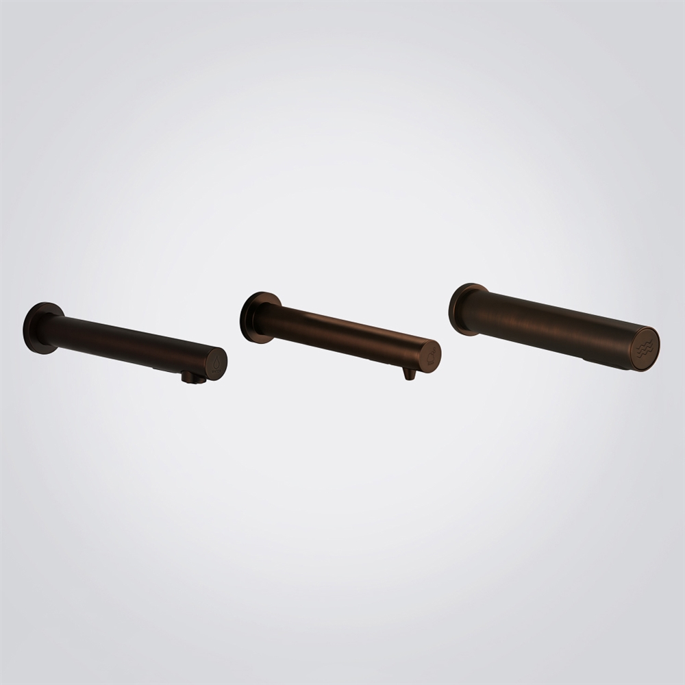 FontanaAeroFusion Oil Rubbed Bronze Touchless Soap Dispenser Faucet and Hand Dryer