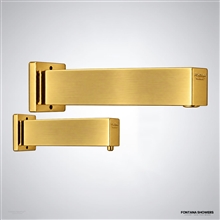 Fontana AquaFlux Brushed Gold Touchless Set