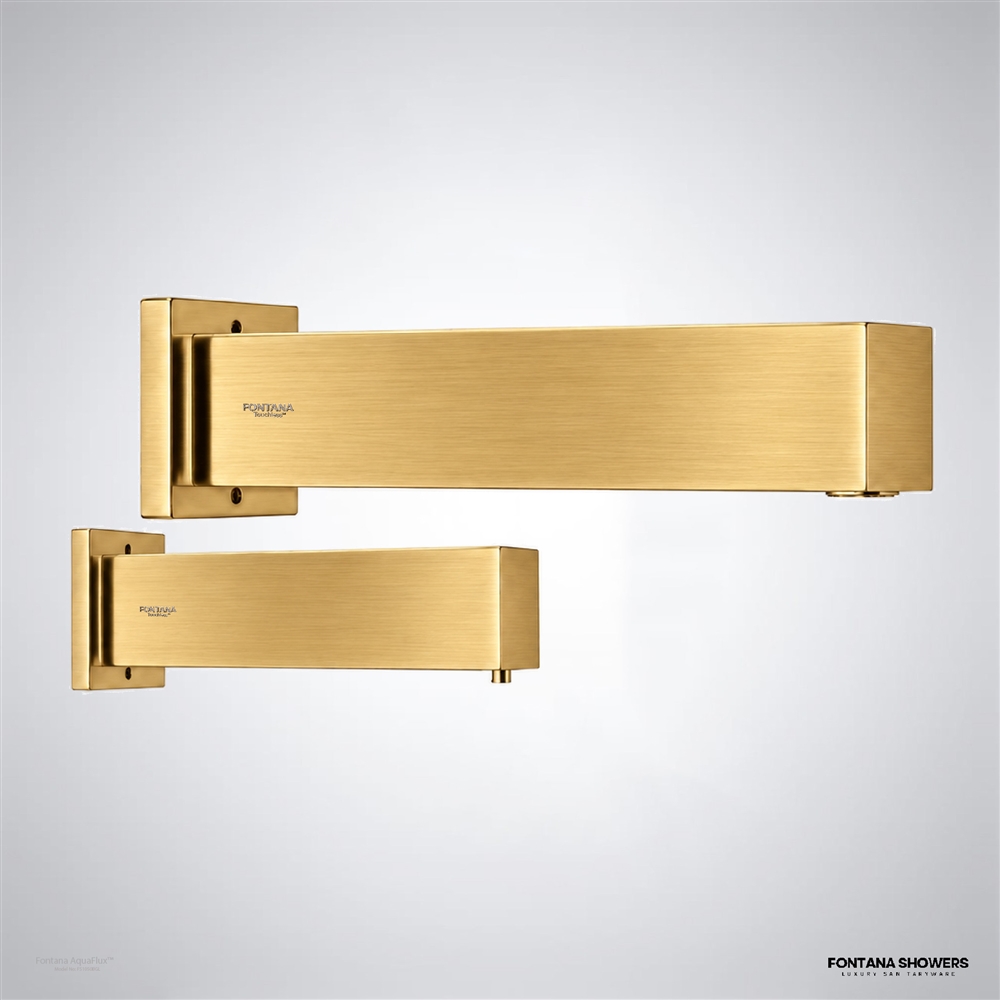Fontana AquaFlux Brushed Gold Touchless Set