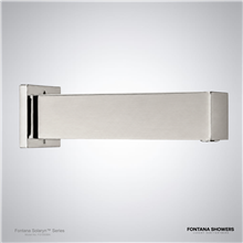Brushed nickel wall-mounted touchless faucet
