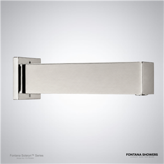 Brushed nickel wall-mounted touchless faucet