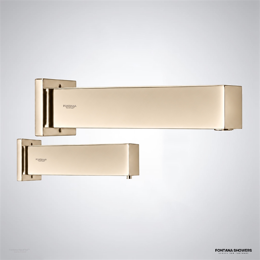 Fontana AquaFlux Champagne Touchless Faucet Set