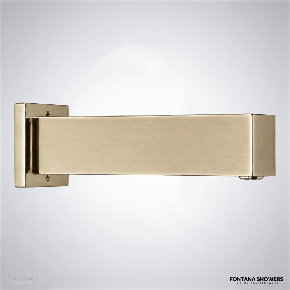 Champagne wall-mounted sensor faucet