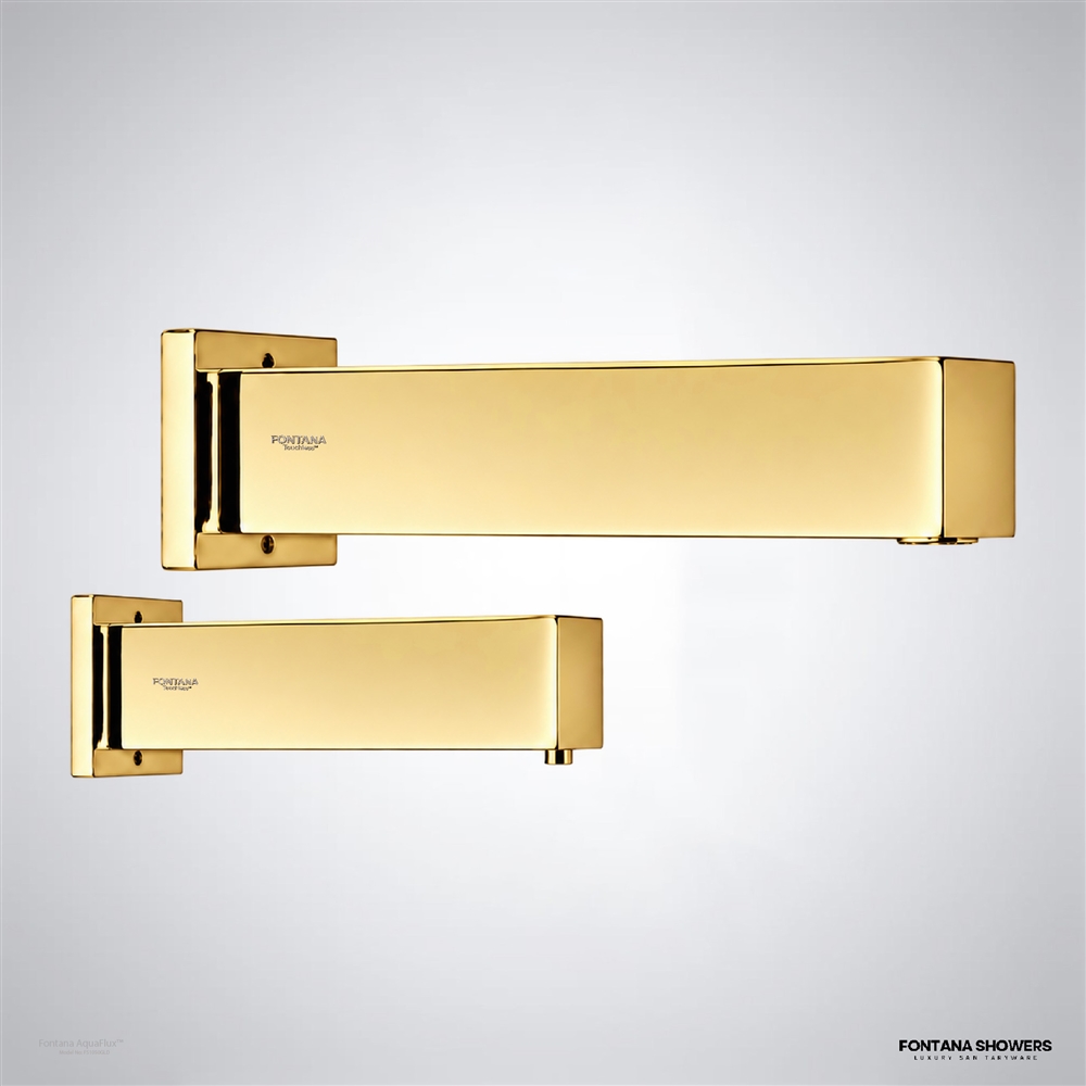 Fontana AquaFlux Gold Touchless Faucet Set