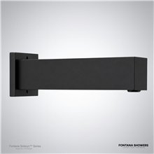 Matte black wall sensor faucet