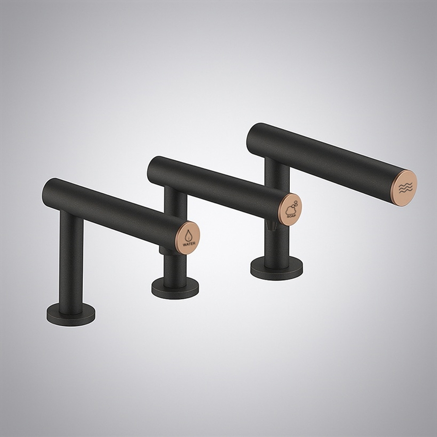 FontanaLunara Warm Black 3 in 1 Touchless Set