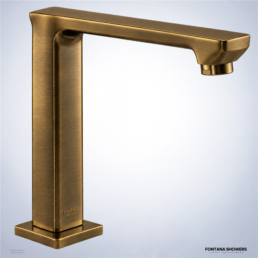 Antique brass sensor faucet