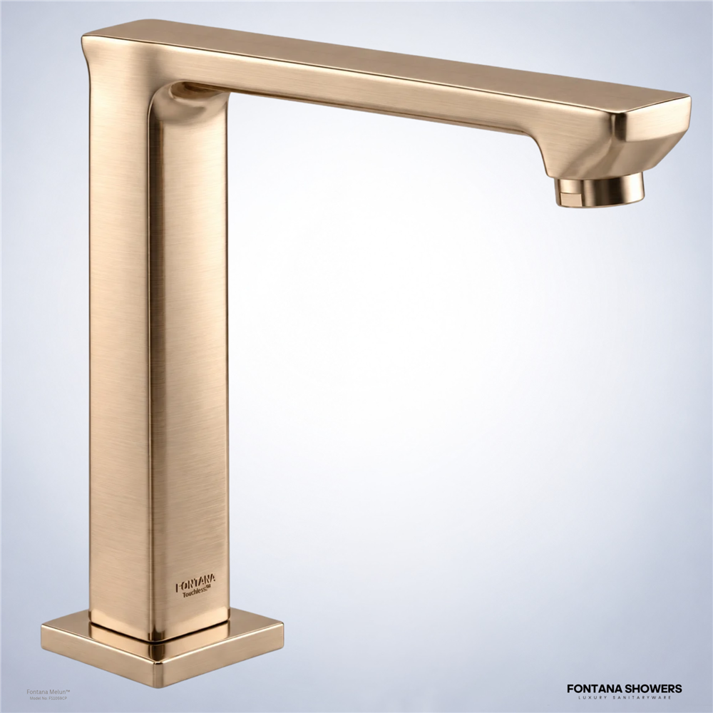 Champagne commercial touchless faucet
