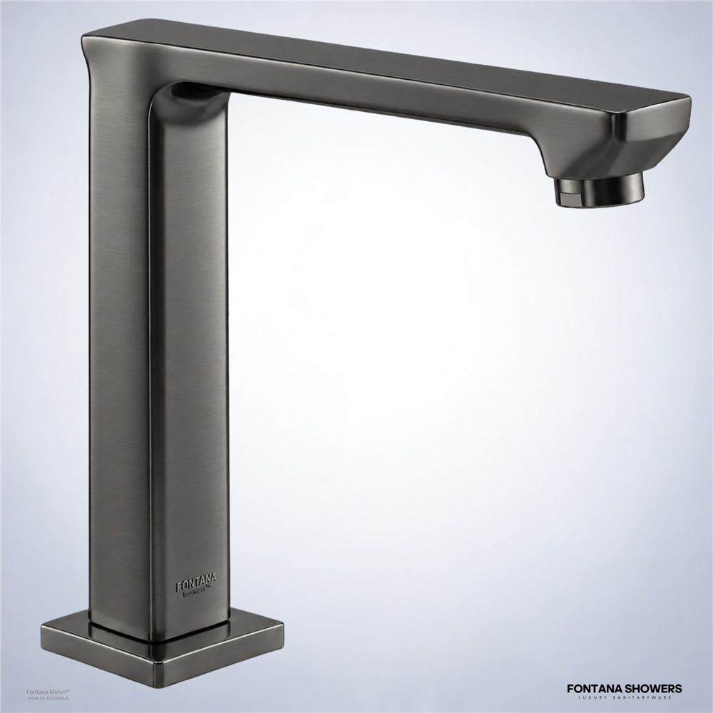 Gunmetal touchless faucet