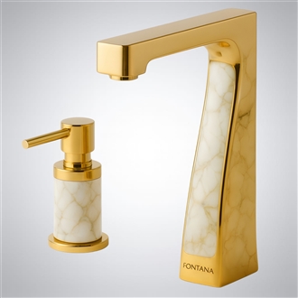 Fontana Skyline Curveâ„¢ â€“ PVD Gold & Marble Fusion