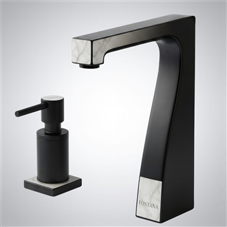 Fontana Skyline Curveâ„¢ â€“ Matte Black Architectural & Marble Fusion