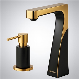 Fontana Skyline Curveâ„¢ â€“ Matte Black & Brushed Gold
