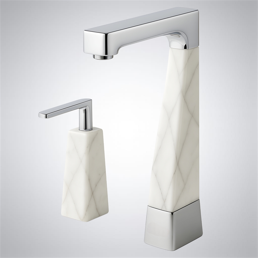 Polished chrome commercial touchless faucet — sensor-activated deck-mount (FS10615PCH)