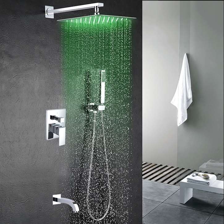Chrome shower system related to the Fontana Perlude installation guide