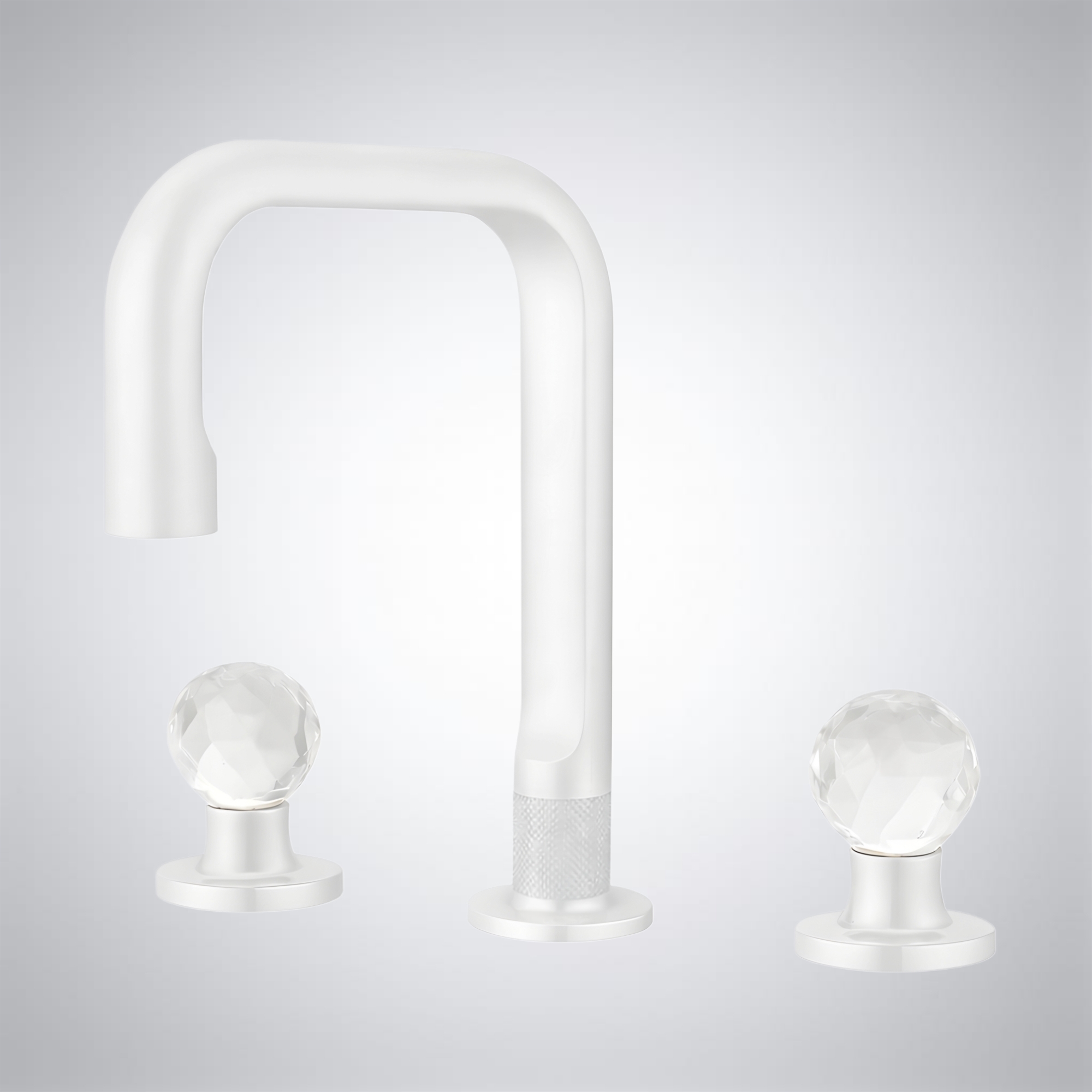 Fontana StreamVantage Matte White Bathroom Faucet