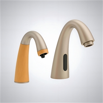 Fontana Serene Archâ„¢ â€“ Brushed Nickel & Wood Dual-Tone