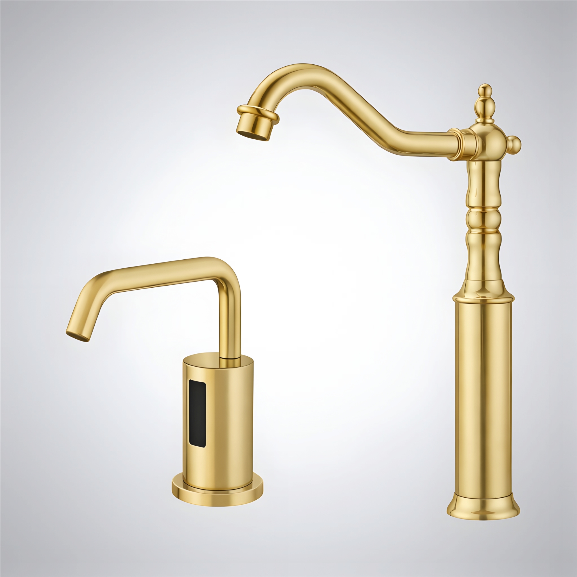 FS10643BG Fontana Hygiq touchless faucet in Brushed Gold