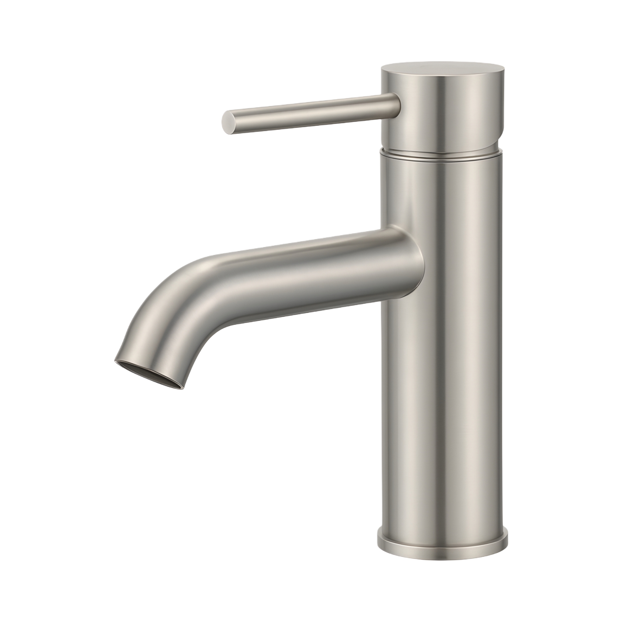 FontanaStreamEquinox Brushed Nickel Single Handle Basin Faucet