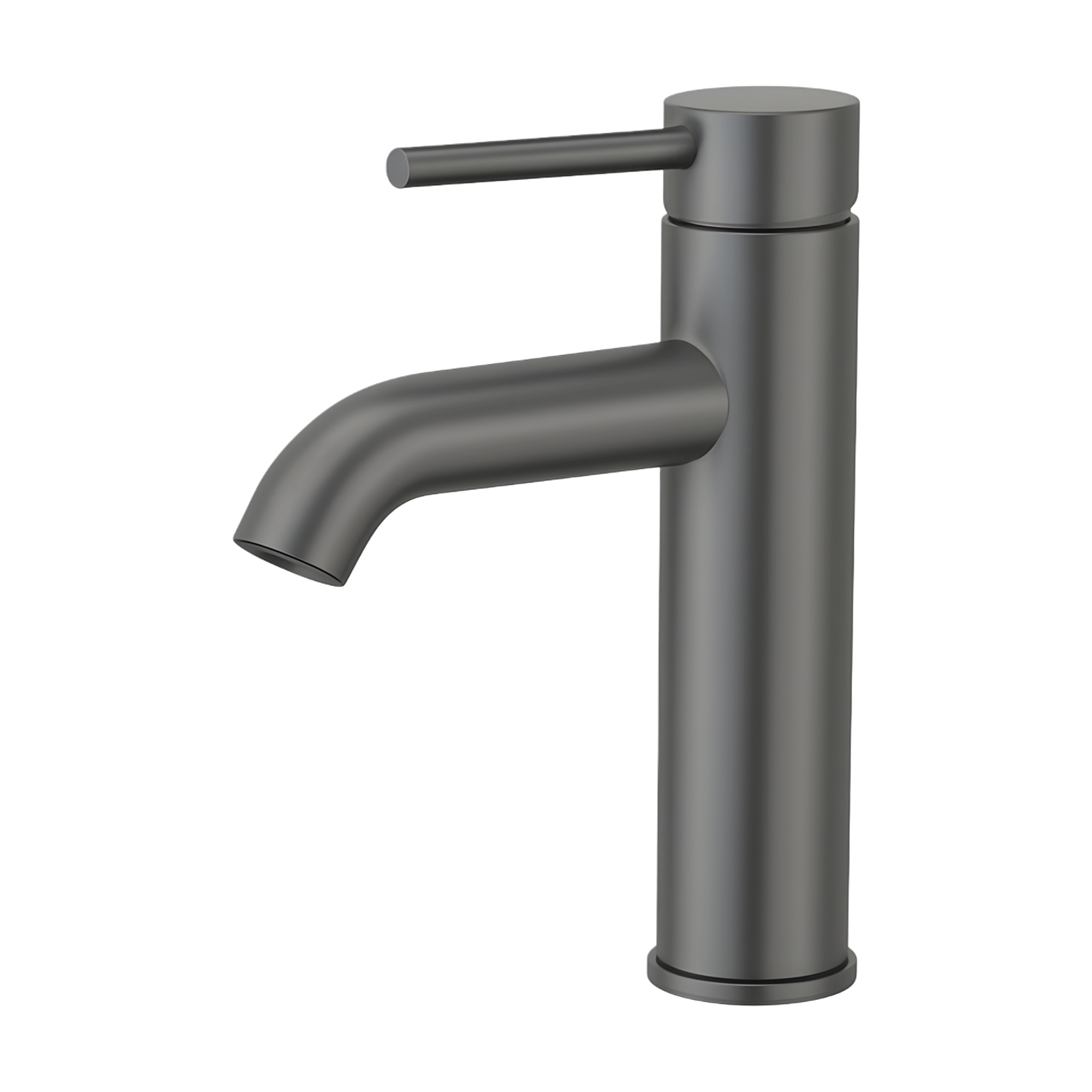 FontanaStreamHalcyon Gun Gray Single Handle Basin Faucet