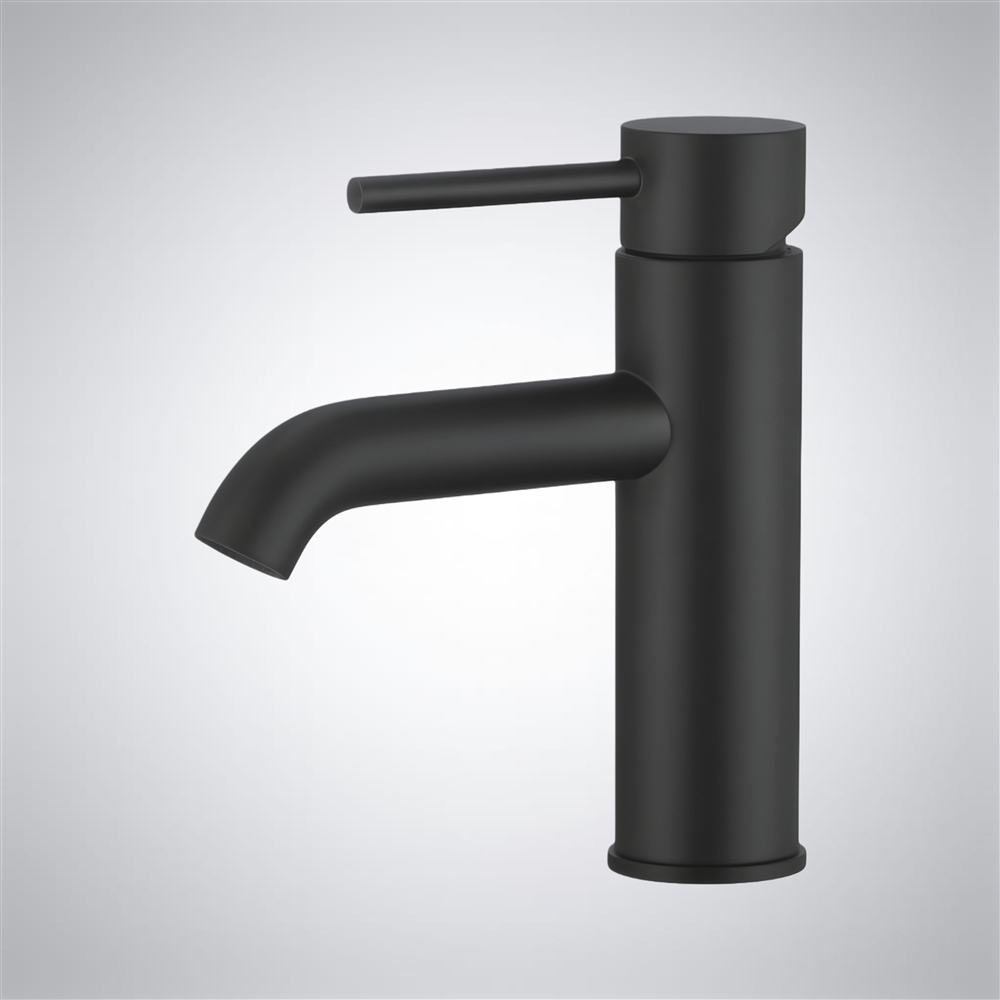 FontanaAquaZephra Matte Black Premium Deck-Mounted Basin Faucet