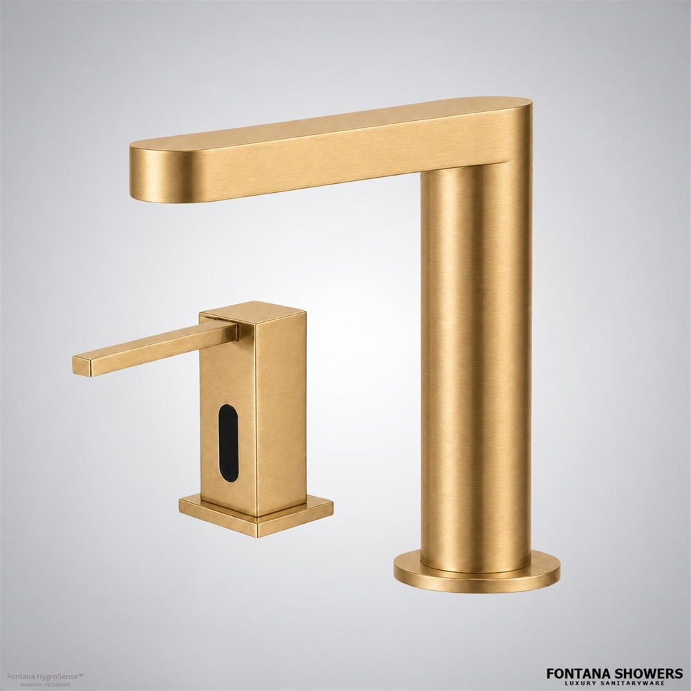 Brushed gold hygiene set
