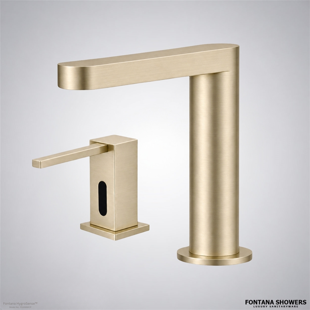 Champagne touchless fixture set
