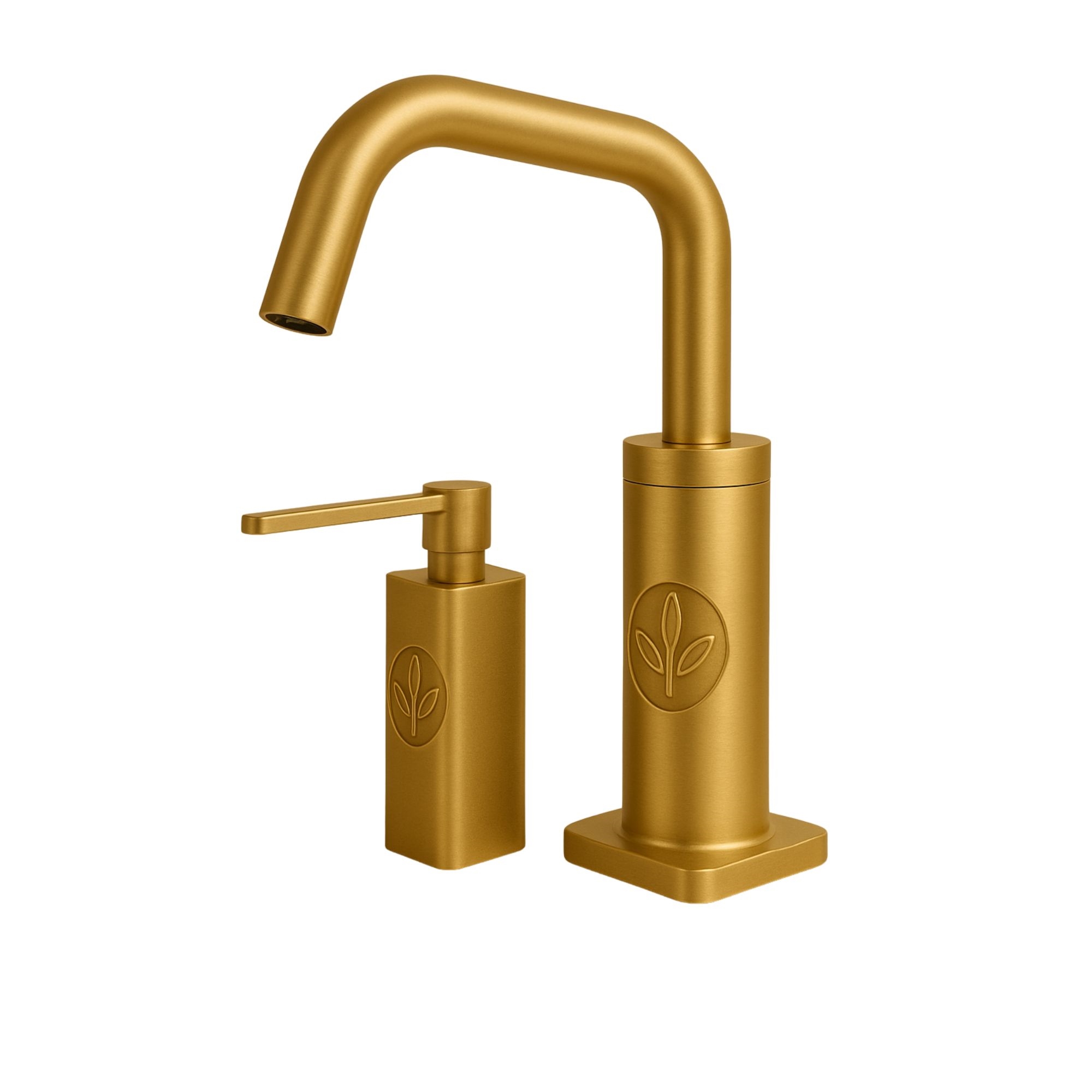 Fontana Emblem Column Brushed Gold Edge