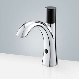 Home Depot Touchless Bathroom Faucets  Fontana Single Handle Sink Sensor Faucet