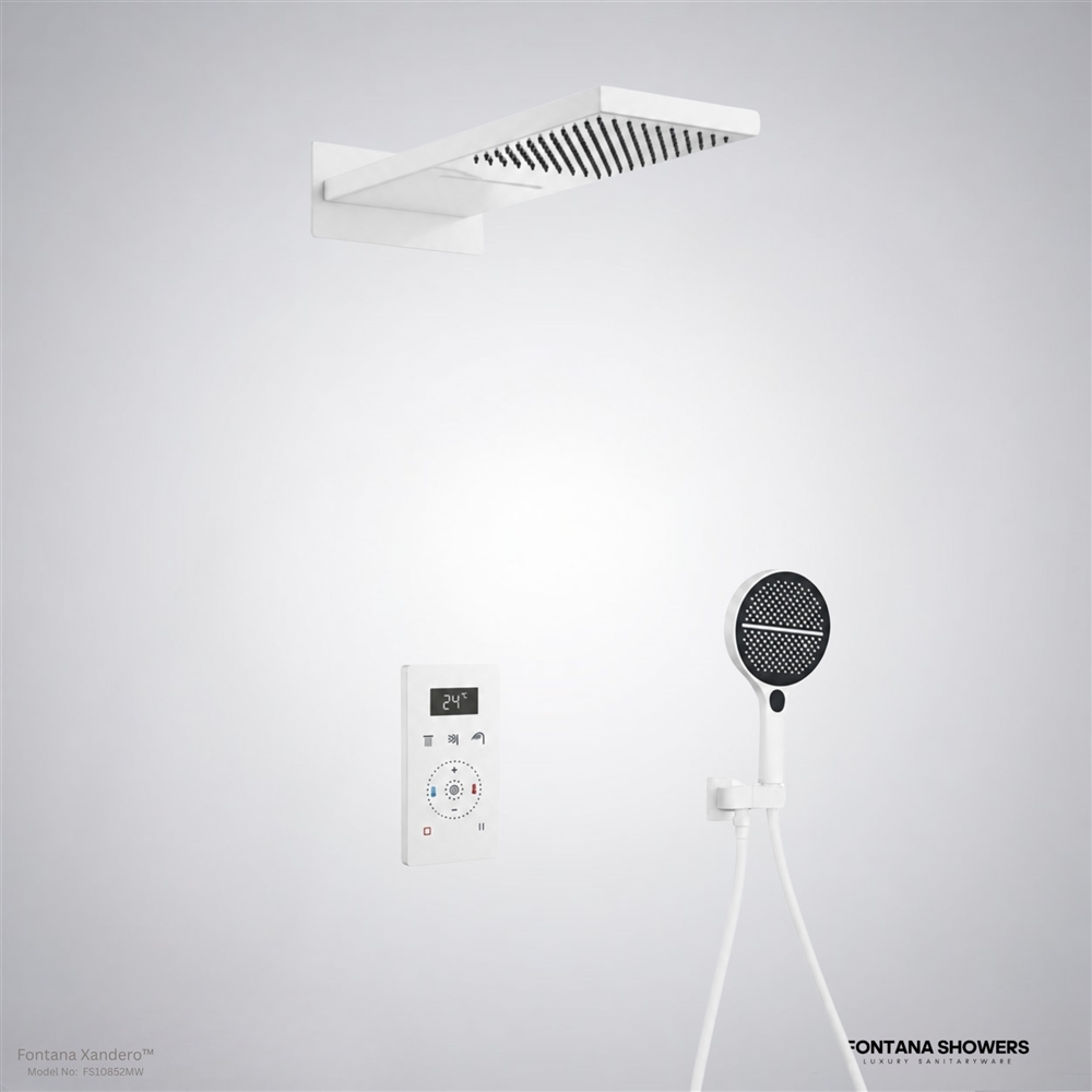 Fontana Xanderoâ„¢â€“ Matte White ShowerMatrix
