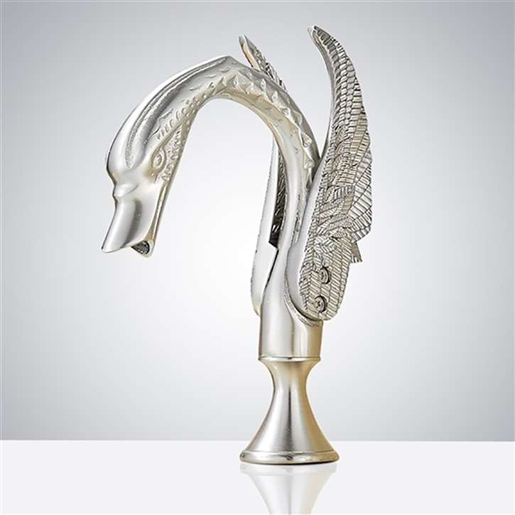 Brushed Nickel Commercial Touchless Bathroom Faucet