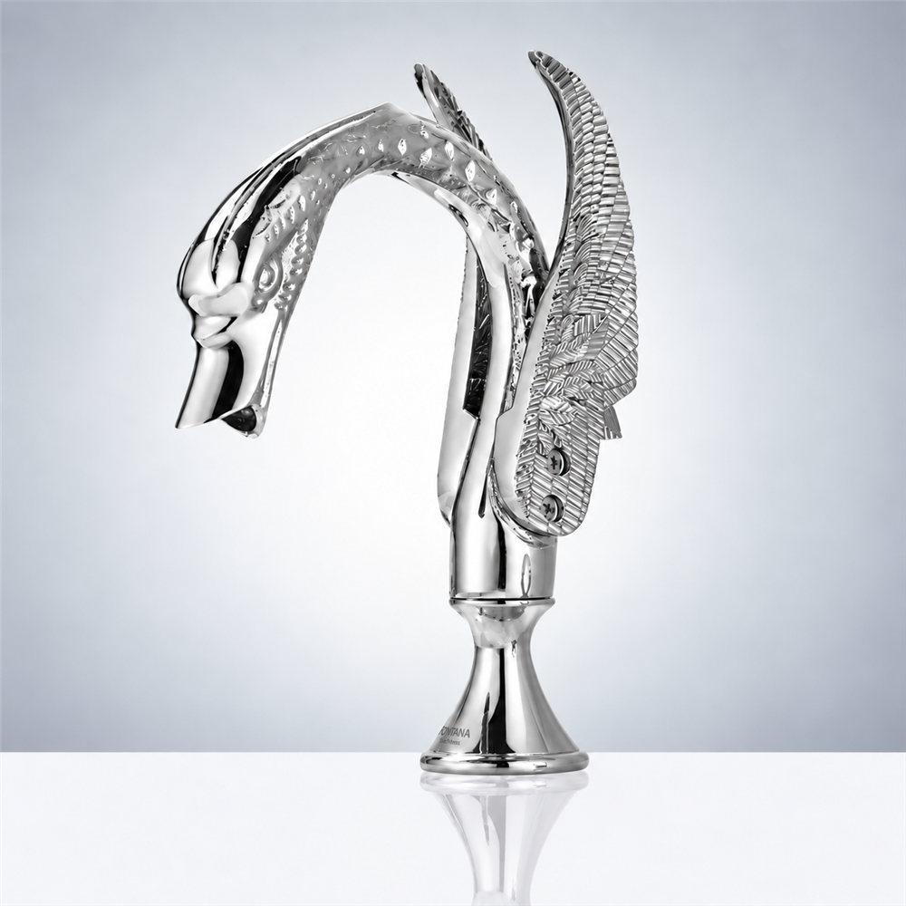 Fontana Commercial Chrome Swan Automatic Sensor Hands Free Faucet