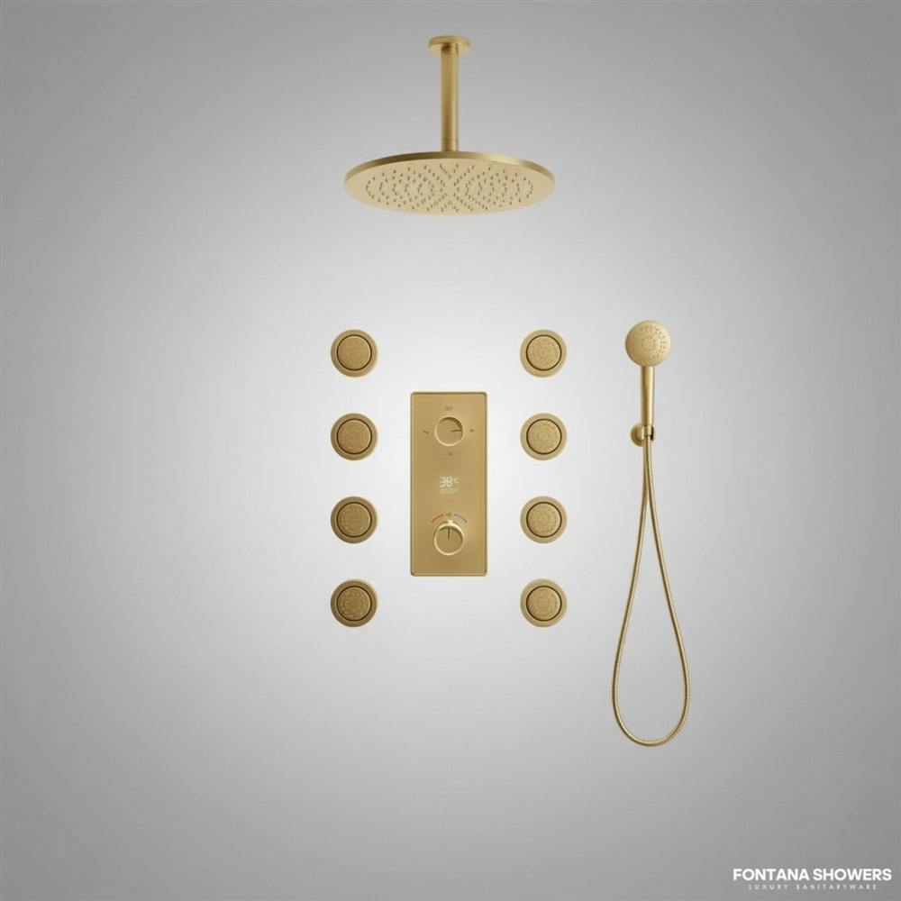 Fontana Elyvoraâ„¢ â€“ Brushed Gold FlowDesign
