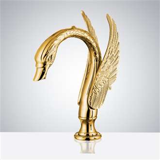 Fontana Commercial Gold Swan Automatic Sensor Hands Free Faucet
