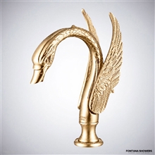 Champagne swan sensor faucet