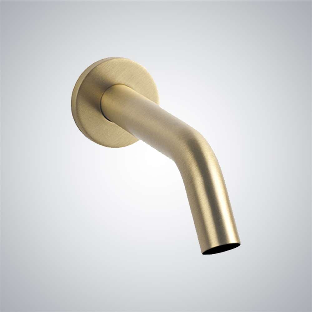 Fontana Brushed Gold Wall Mount Commercial Automatic Faucet