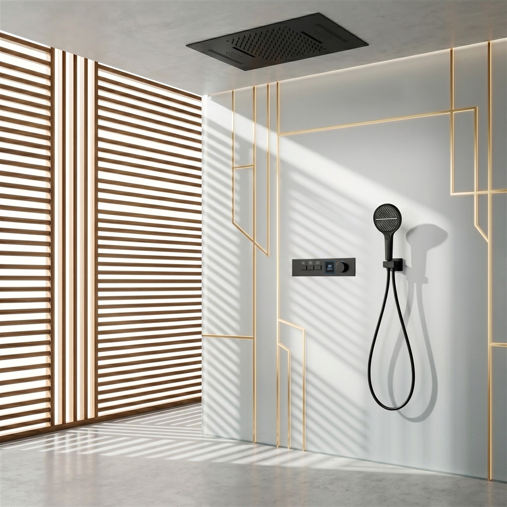 Fontana Silvanoâ„¢ Shower Set in Matte Black