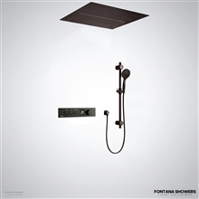 Vexaronâ„¢ matte black digital shower